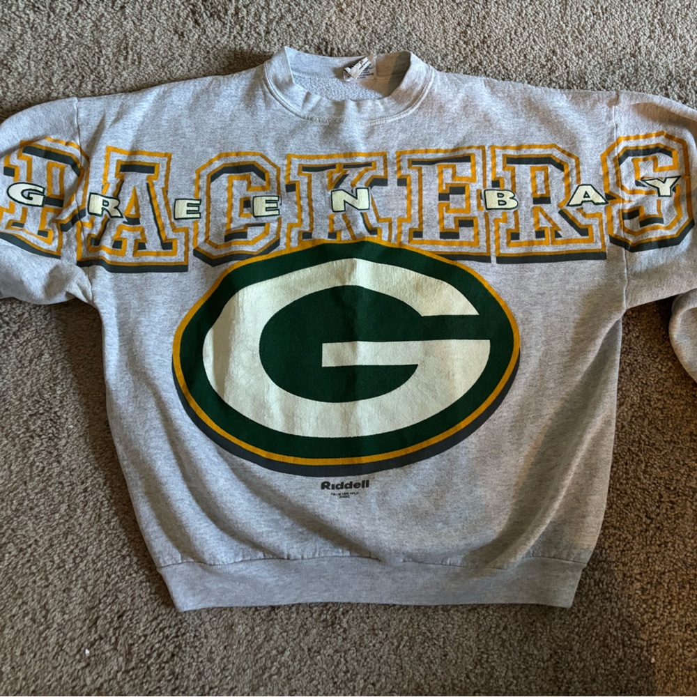 Vintage Green Bay Packers Crewneck Sweatshirt XL
